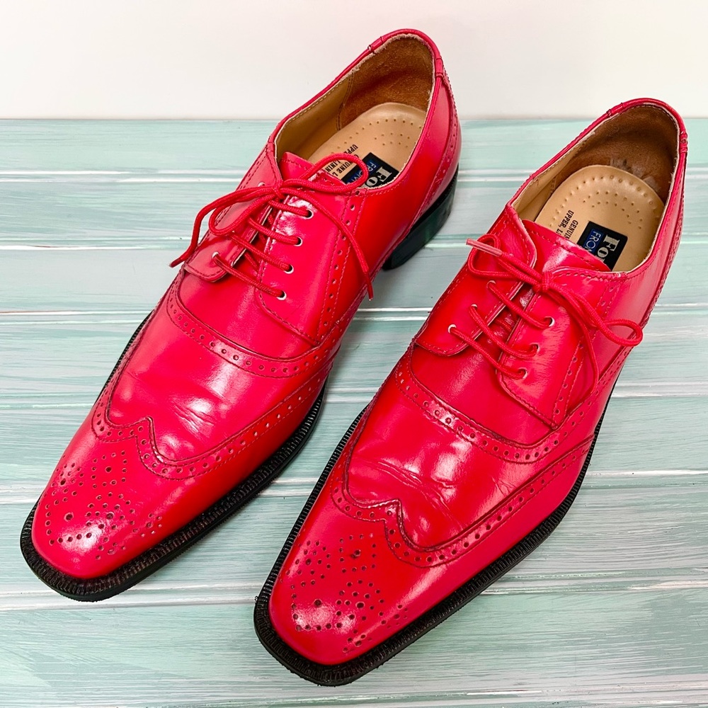 Fortune From Liberty RED Wingtip Shoes